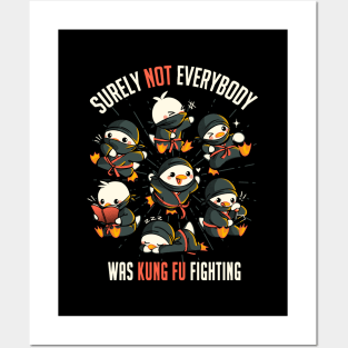 Surely Not Everybody Was Kung Fu Fighting Duck Ninja by Tobe Fonseca Posters and Art